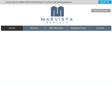 Tablet Screenshot of marvistarentals.com